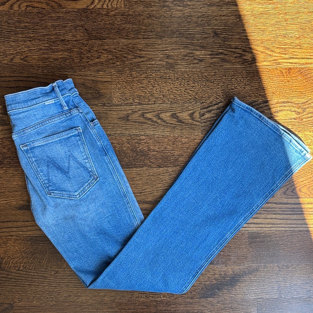 MOTHER Blue Flare & Wide Leg Jeans